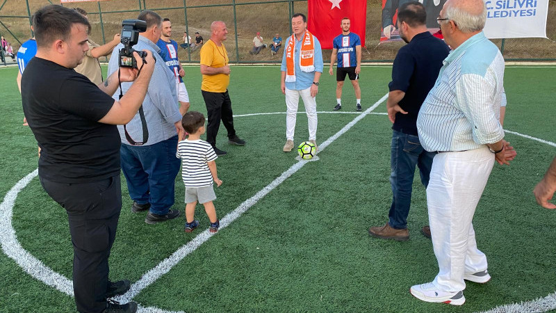 BAŞLAMA VURUŞUNU BAŞKAN BALCIOĞLU YAPTI