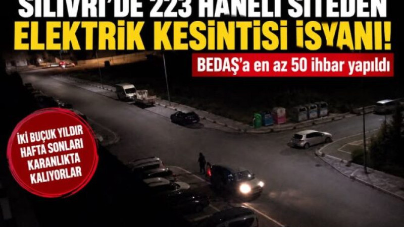 Pehlivanoğlu Yaşam Kent Sitesi sakinlerinden Elekrtik isyanı!