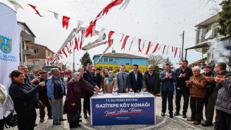 Gazitepe’ye Modern Köy Konağı İçin İlk Kazma Vuruldu