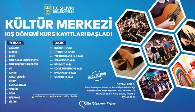 SİLİVRİ BELEDİYESİ KIŞ DÖNEMİ KURS KAYITLARI DEVAM EDİYOR